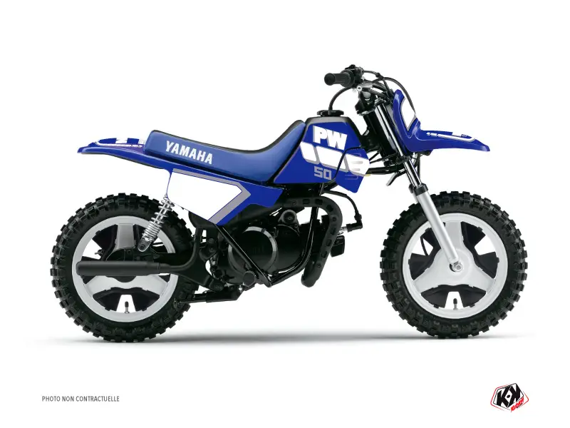 Cross Vintage Dekorationssæt Yamaha PW 50 Blå KUTVEK