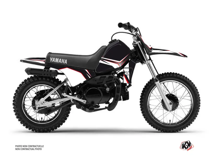 Dekorační kit pro motokros Yamaha PW 80 červený Concept Kutvek