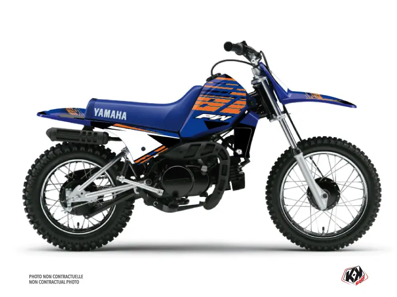 Kit Décoration Moto Cross Flow Yamaha PW 80 Orange KUTVEK