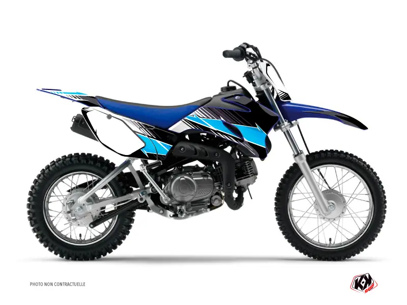 Motociklo motokroso dekoravimo komplektas Stripe Yamaha TTR 90 juodas KUTVEK