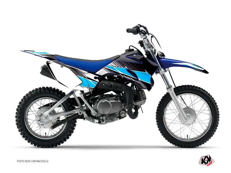 Kit Déco Moto Cross Stripe Yamaha TTR 110 Noir KUTVEK