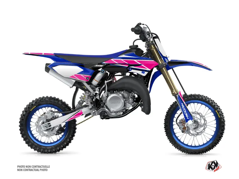 Dekorační kit pro motokros réplika Yamaha 65 YZ růžový KUTVEK