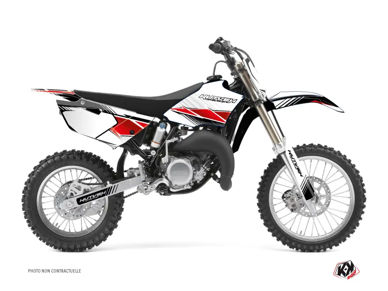 Dekorsatz Motocross Stripe Yamaha 85 YZ Rot KUTVEK