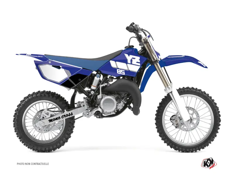 طقم بلاستيكيات Moto Cross Vintage ياماها 85 YZ أزرق KUTVEK