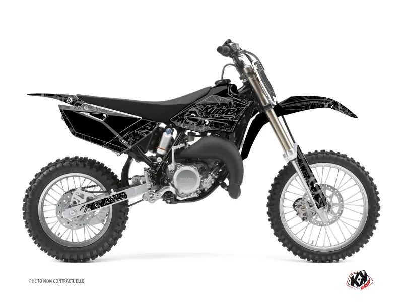Kit de décoration moto-cross Zombies Dark Yamaha YZ 85 noir KUTVEK