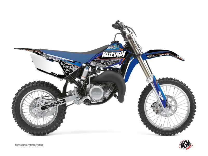 Dekorsatz Motocross Predator Yamaha 85 YZ Schwarz Blau KUTVEK