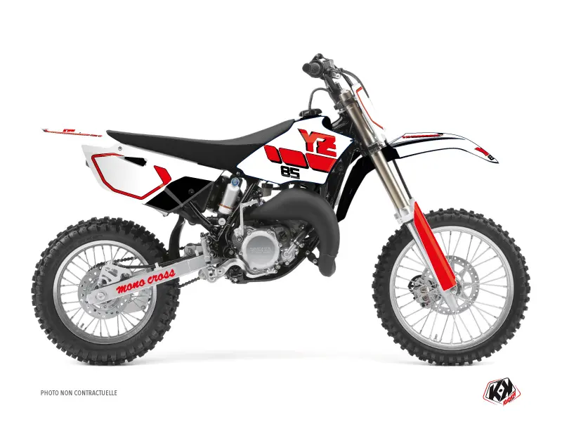 Vintage Motocross Dekorsatz Yamaha 85 YZ Rot KUTVEK