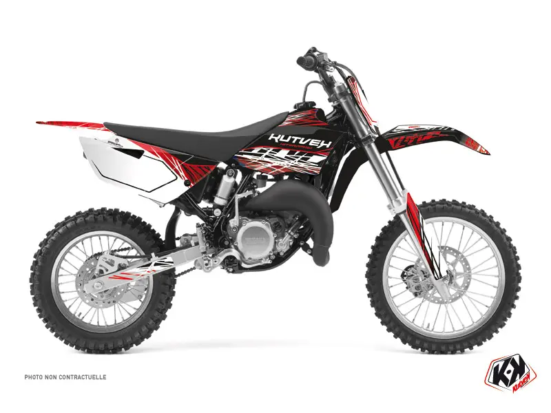 Motocross-Dekorsatz Eraser Yamaha 85 YZ Rot Weiß KUTVEK