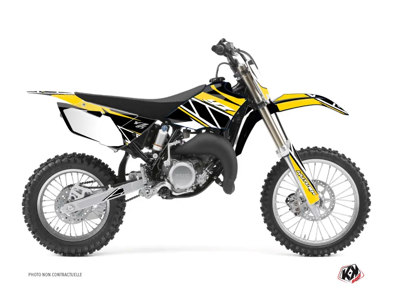 KUTVEK 레플리카 Yamaha 85 YZ Yellow 크로스 오토바이 데코 키트