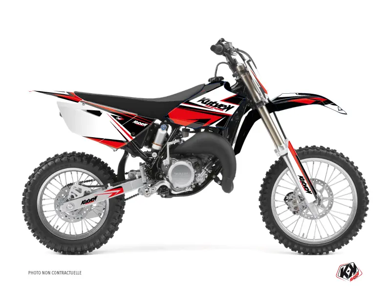 Yamaha 85 YZ Cross Motor Stickerset Stage Zwart Rood KUTVEK