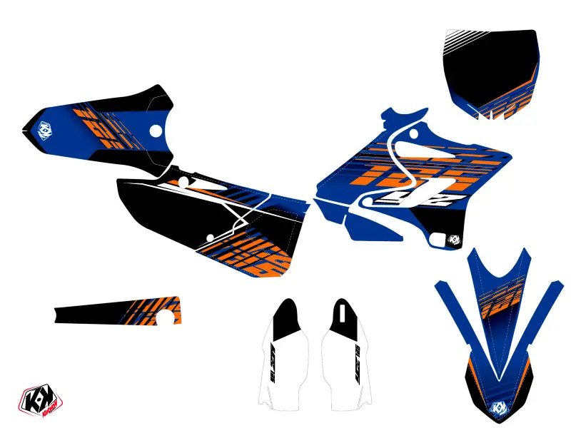 Kutvek Flow Dekorsatz Yamaha 125 YZ Orange — Ansicht 2
