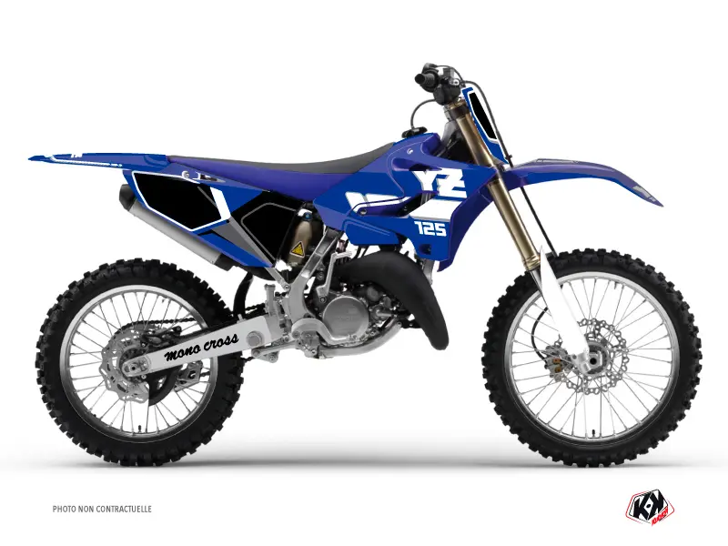 Bộ decal trang trí mô tô địa hình cổ điển Yamaha 125 YZ xanh KUTVEK