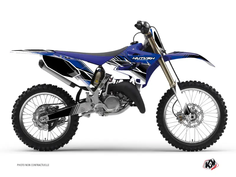 Kit Décoration Moto Cross Stripe Yamaha 125 YZ Bleu KUTVEK