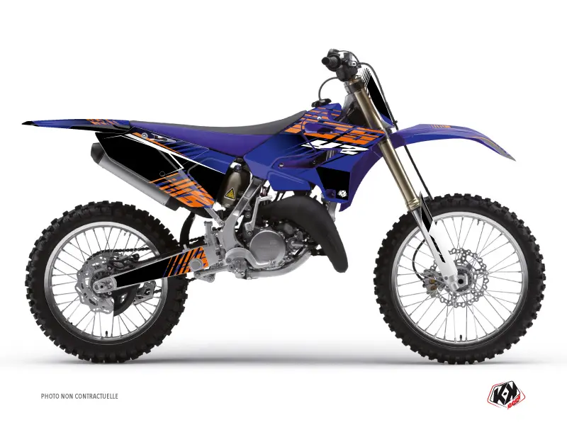 Kit decorativ motocross flow Yamaha 125 YZ portocaliu KUTVEK