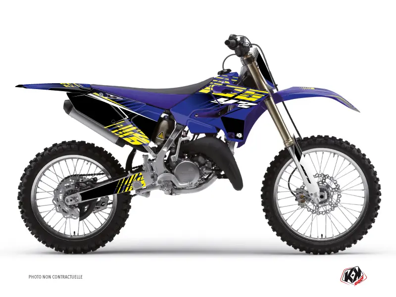 طقم ديكور دراجة كروس Flow Yamaha 125 YZ أصفر KUTVEK