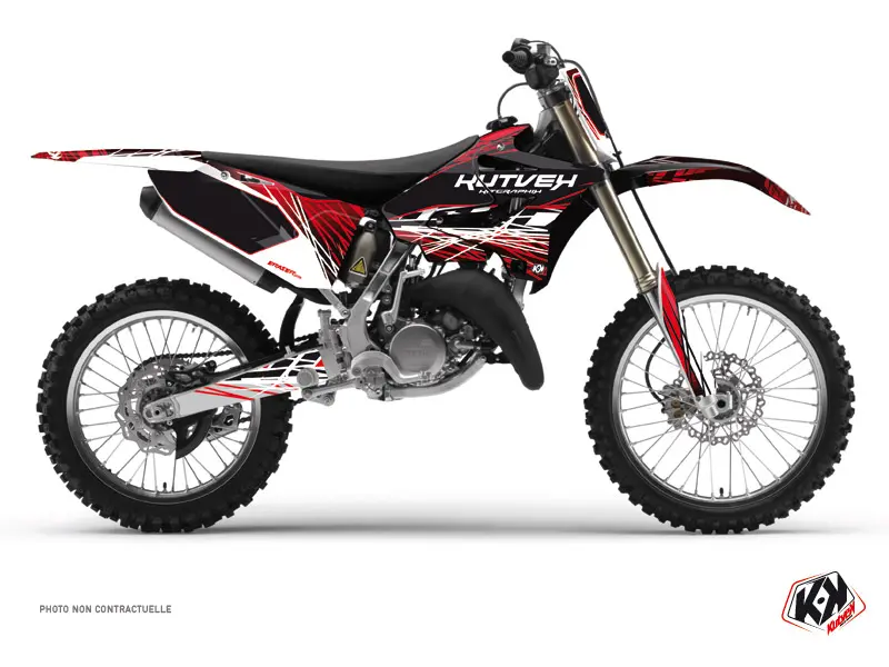 Dekoračný kit pre motokros Eraser Yamaha 125 YZ červená biela KUTVEK