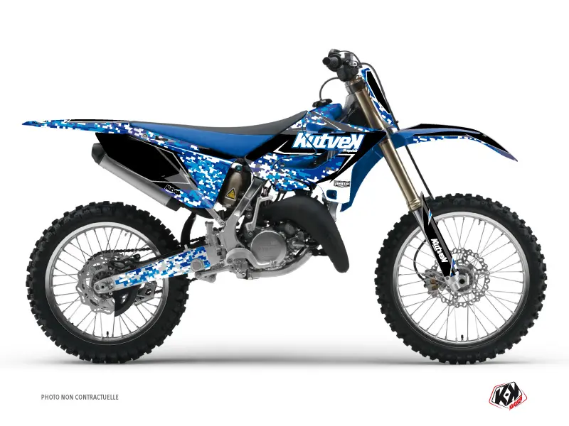 Kit plastiques Prédateur Yamaha 125 YZ bleu