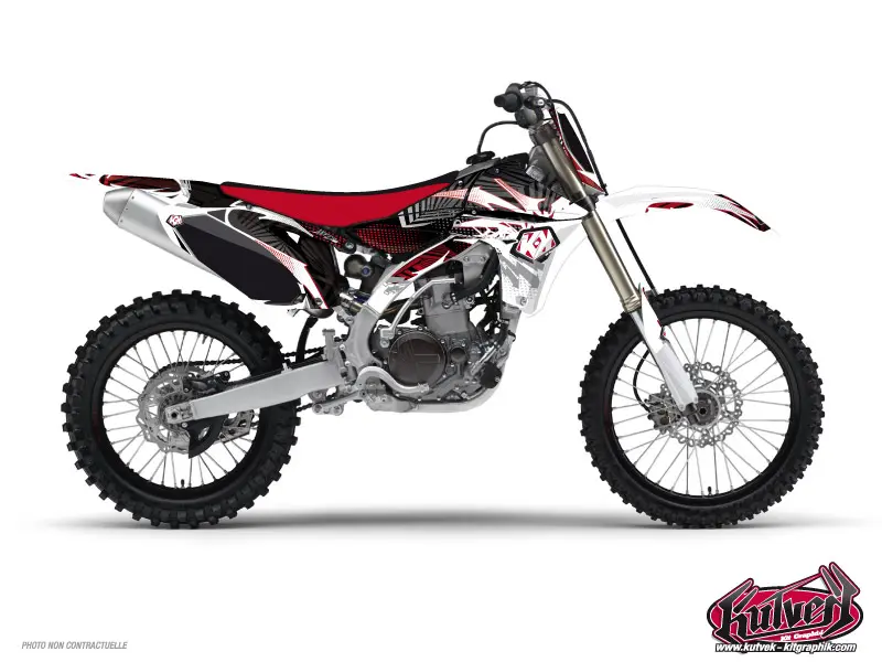 Kit décoration motocross Yamaha 250 YZ Graff rouge KUTVEK