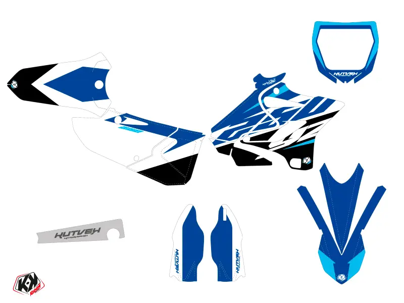 KUTVEK Skew 越野摩托车装饰套件 Yamaha 250 YZ 蓝色 — 第 2 视图