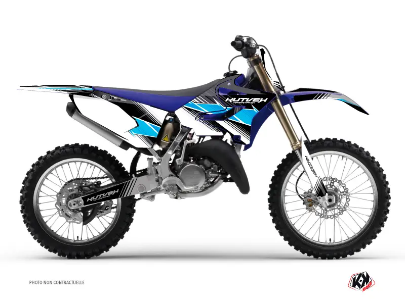 Kit de décoration Moto cross Stripe Yamaha 250 YZ noir KUTVEK