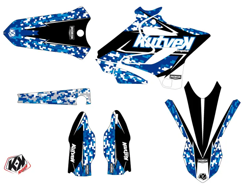 Dekorsatz Predator Yamaha 250 YZ hellblau KUTVEK — Ansicht 2