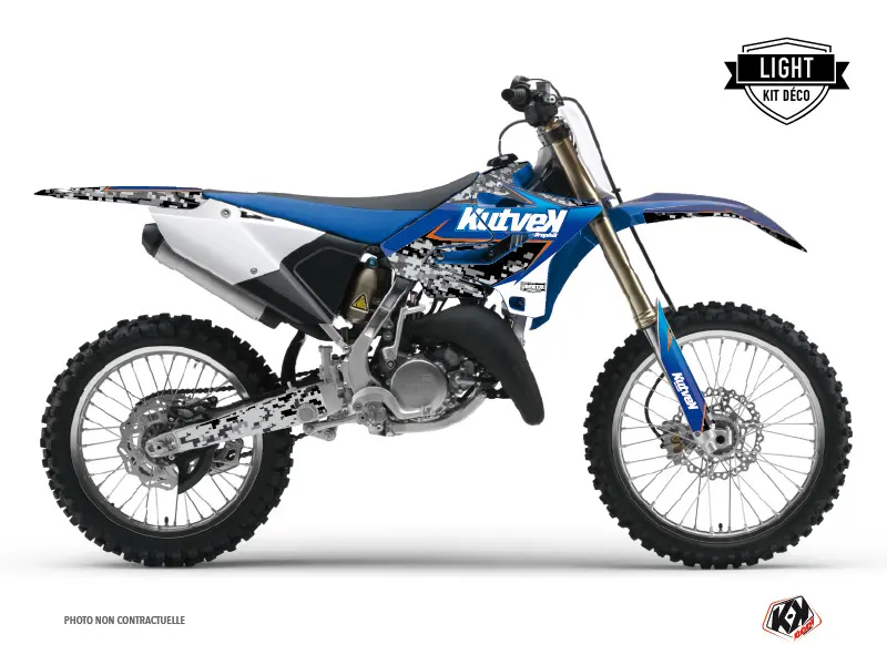 Dekoračná súprava pre motokros Predator Yamaha 250 YZ Čierna Modrá LIGHT KUTVEK