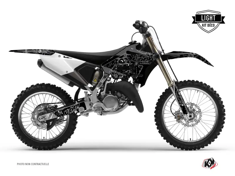KUTVEK ゾンビーズ ダーク ヤマハ 250 YZ ブラック ライト モトクロス デカールキット