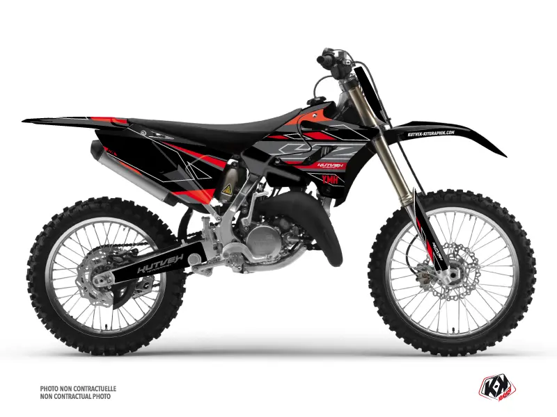 Kit decorațiuni motocross Outline Yamaha 250 YZ roșu KUTVEK