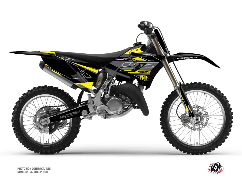 Kit décoration motocross Outline Yamaha 250 YZ jaune KUTVEK
