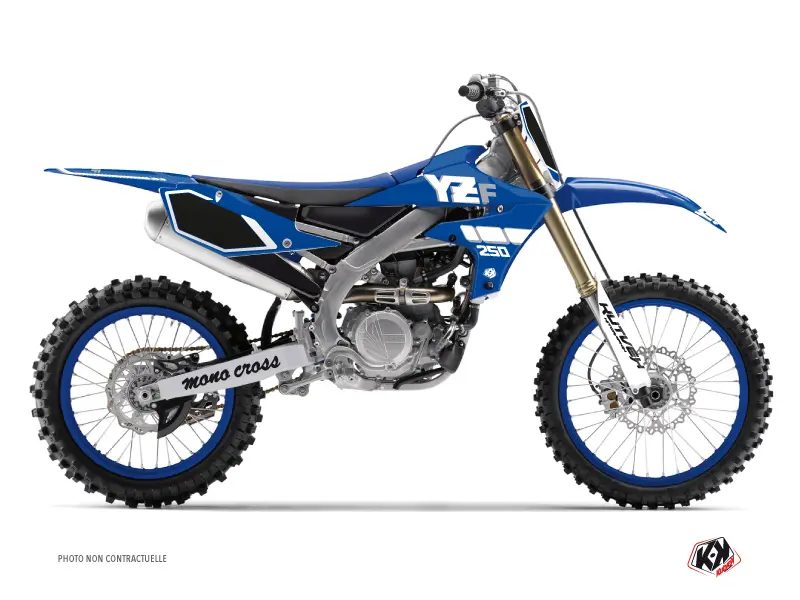 Kit Déco Moto Cross Vintage Yamaha 250 YZF Bleu KUTVEK