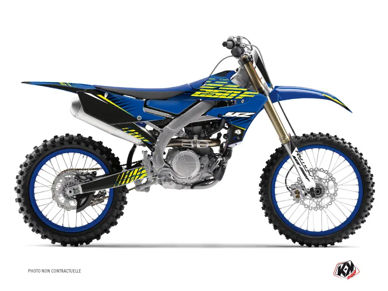 KUTVEK 플로우 야마하 250 YZF 크로스 바이크 데칼 키트 노란색