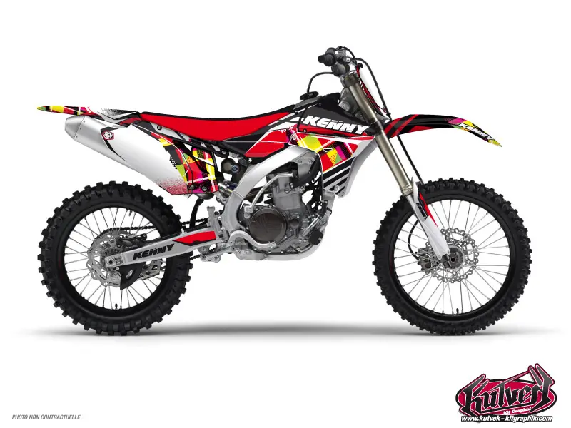Kit de décoration motocross Kenny Yamaha 250 YZF rouge KUTVEK