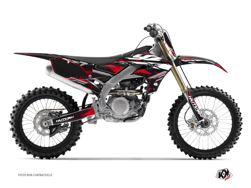 Bộ Decal Mô Tô Địa Hình Techno Yamaha 250 YZF Đỏ KUTVEK