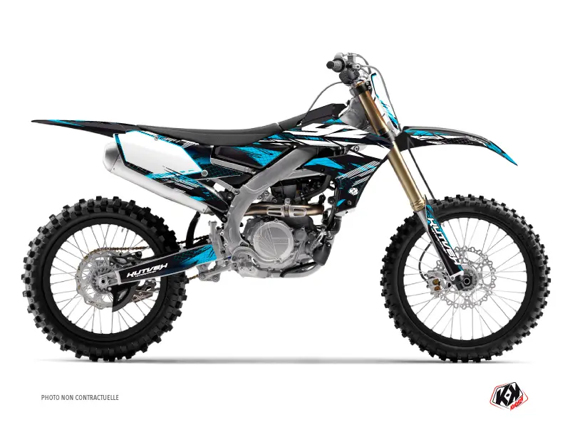 Kit de adhesivos para motocross Techno Yamaha 450 YZF Azul KUTVEK