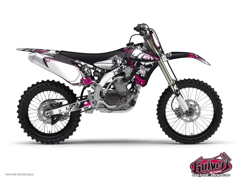 Yamaha 450 YZF용 KUTVEK 크로스 오토바이 데코레이션 키트 블랙 핑크