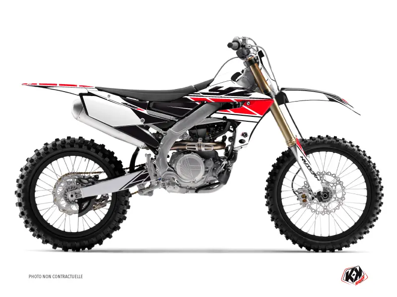 Kit Décalcomanies Moto-cross Replica Yamaha 450 YZF Rouge KUTVEK