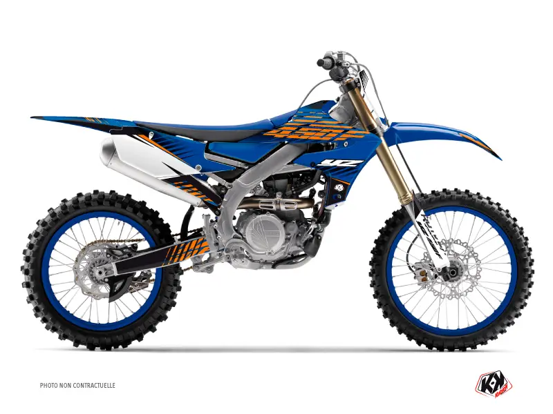 Kit décoration moto cross Flow Yamaha 450 YZF orange KUTVEK