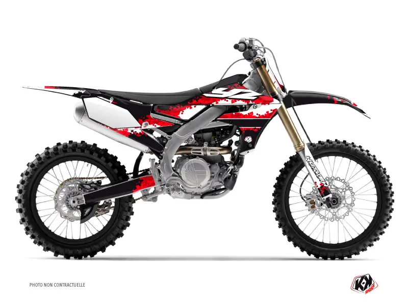 Kit de adhesivos motocross Hangtown Yamaha 450 YZF rojo KUTVEK