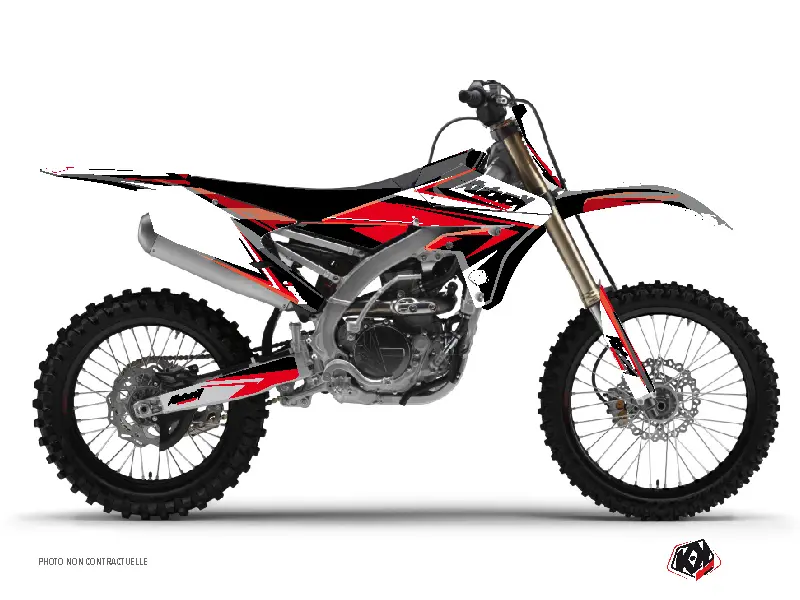 Sada plastů pro cross Yamaha 450 YZF černá červená KUTVEK