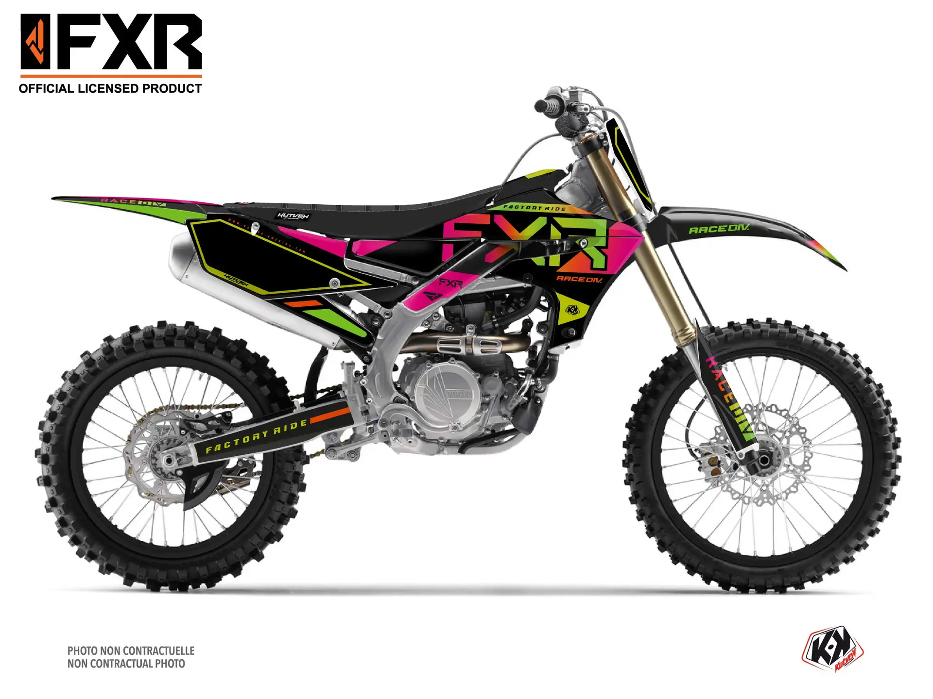 Bộ Decal Motocross FXR N2 Yamaha 450 YZF KUTVEK — Trang trí & Hình dán