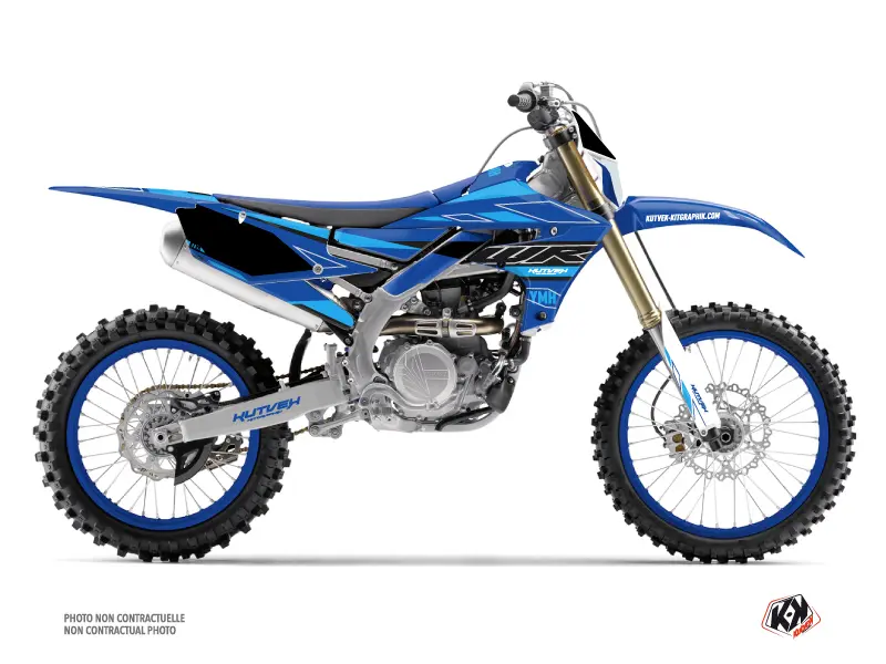 Kit Décalcomanies Motocross Outline Yamaha 250 WRF Cyan KUTVEK