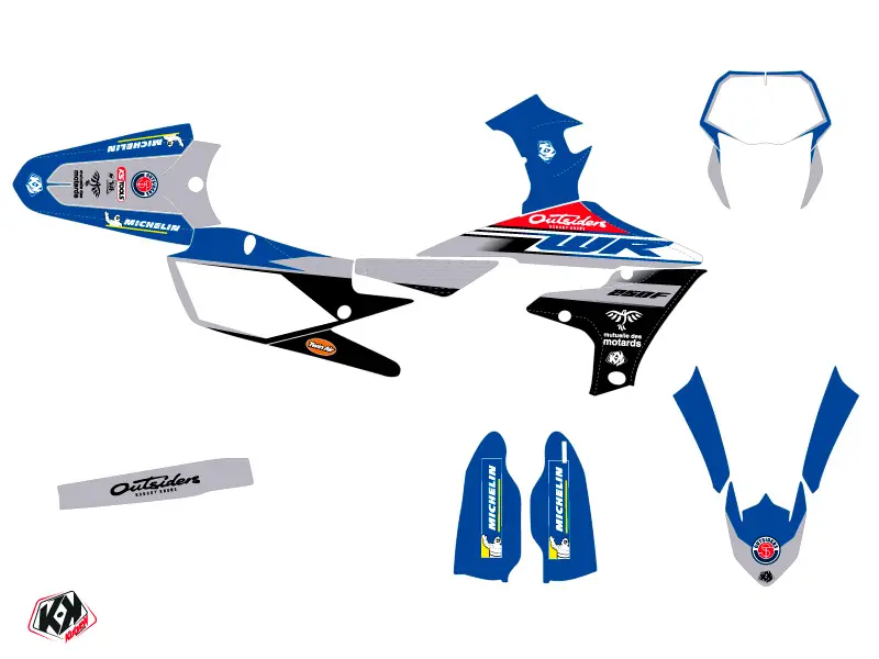 Bộ trang trí Yamaha 250 WRF Replica Team Outsiders 2020 — góc nhìn thứ 2