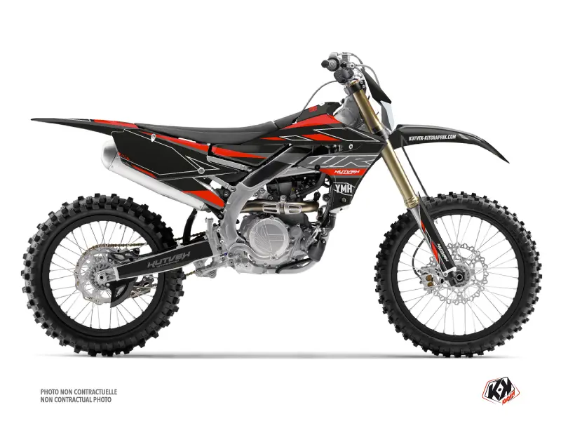 Kit Decoração Moto Cross Outline Yamaha 250 WRF Vermelho KUTVEK
