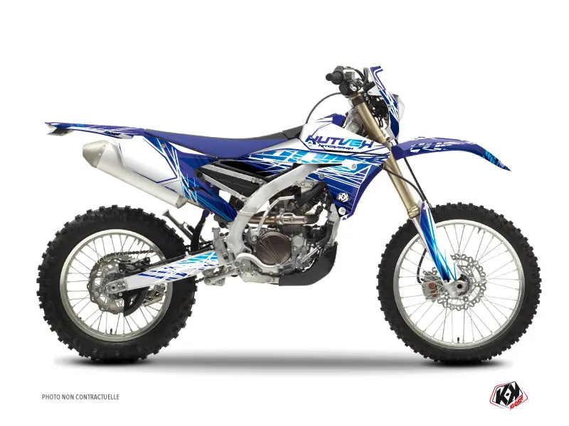Kit de Decoração Moto Cross Eraser Yamaha 450 WRF Azul KUTVEK