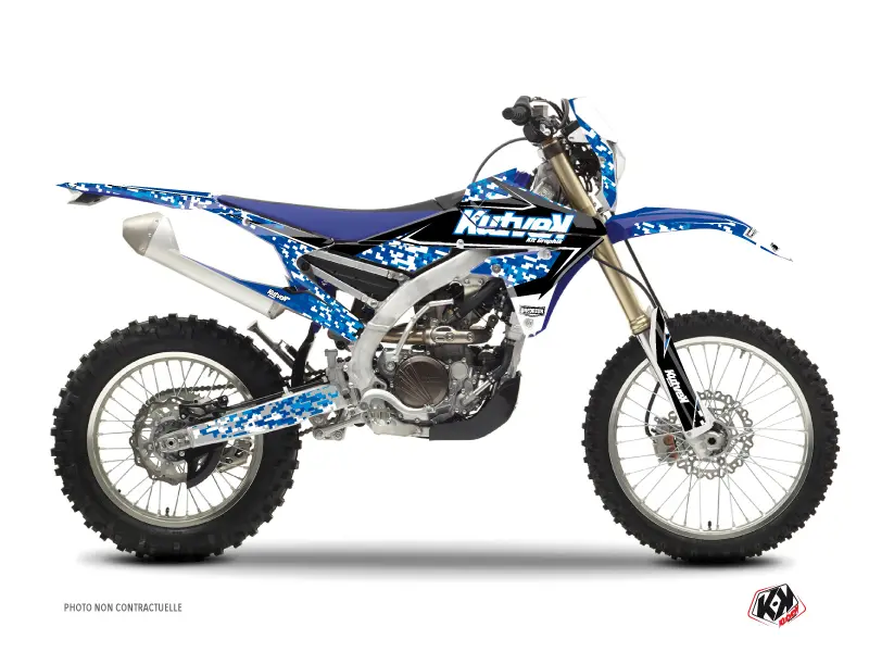Dekorační sada pro motokros Predator Yamaha 450 WRF modrá KUTVEK