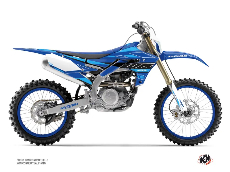 KUTVEK ヤマハ 450 WRF シアン Outline モトクロスデカールキット