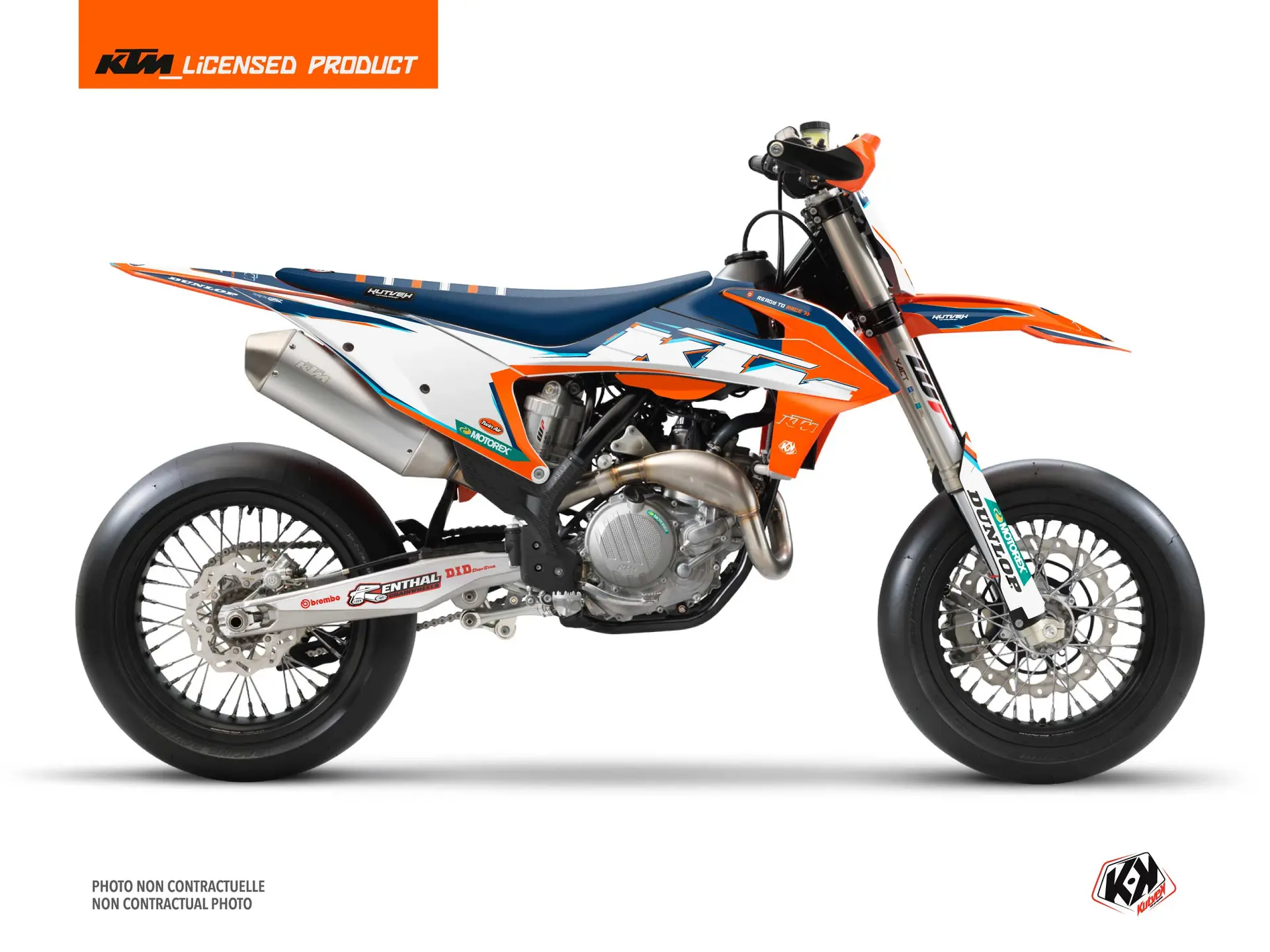KUTVEK Origin-K22 KTM 450 SMR بلیو موٹو کراس ڈیکو کٹ