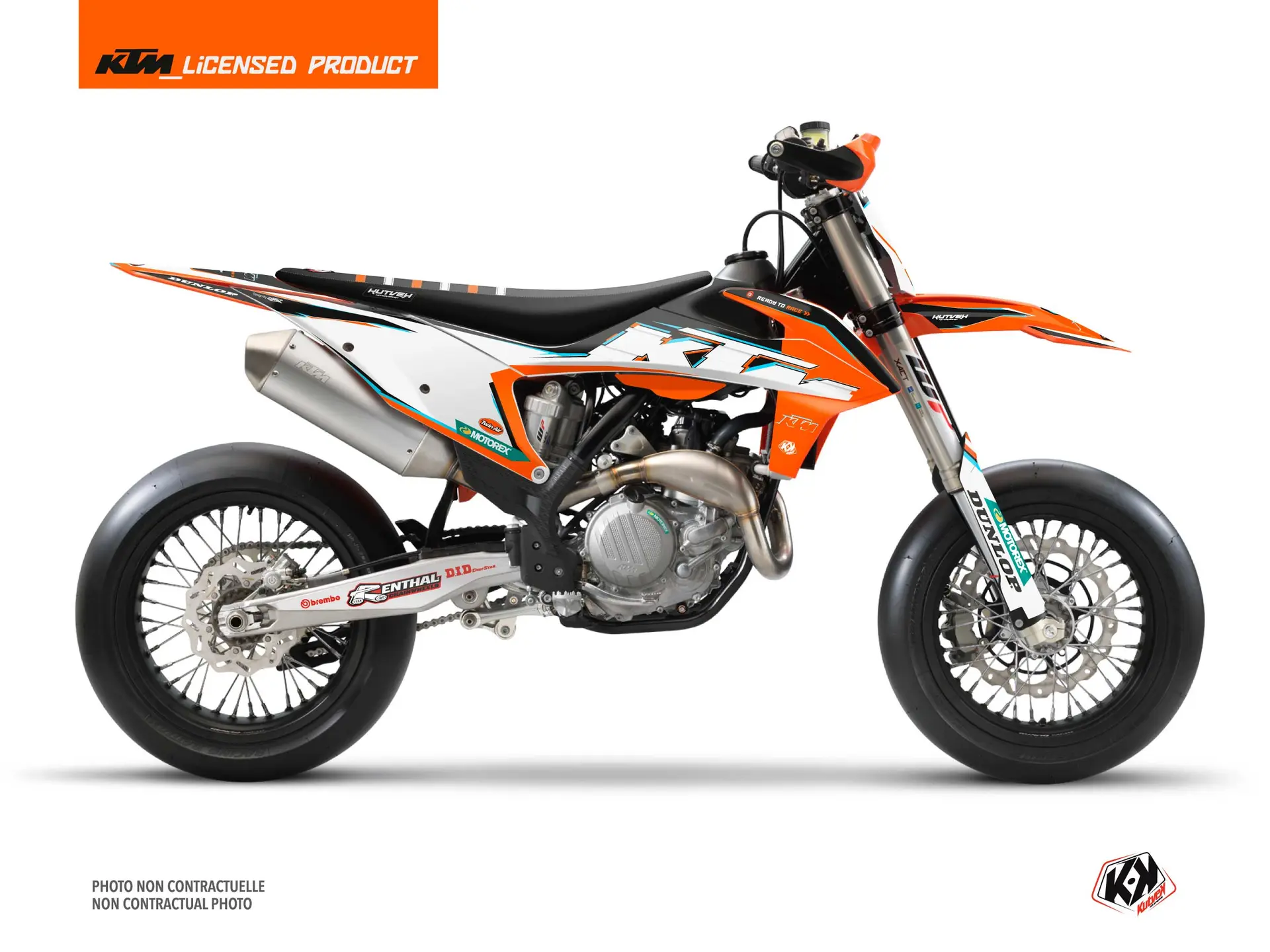 Dekorační set pro motokros KUTVEK Origin-K22 KTM 450 SMR černý