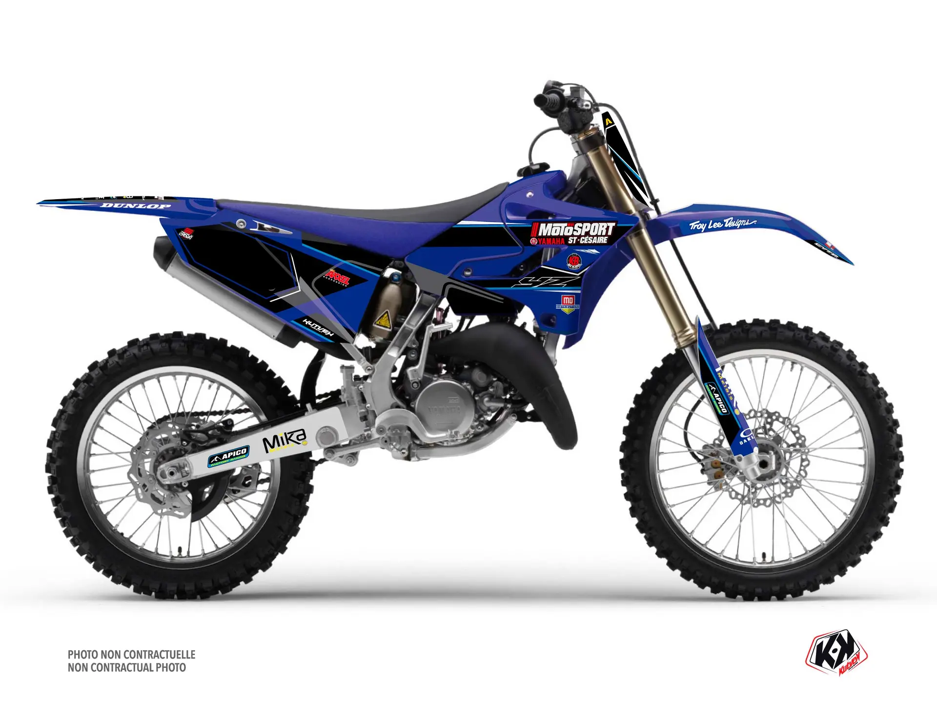Kit plastiques moto-cross Replica Kaven Benoit K21 Yamaha 125 YZ KUTVEK