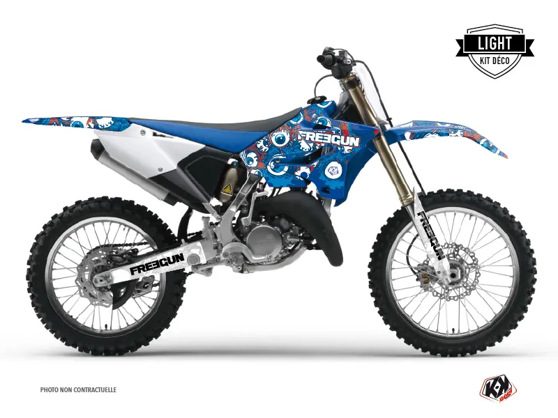 Kit plastiques Freegun Eyed KUTVEK Yamaha 250 YZ Rouge Light